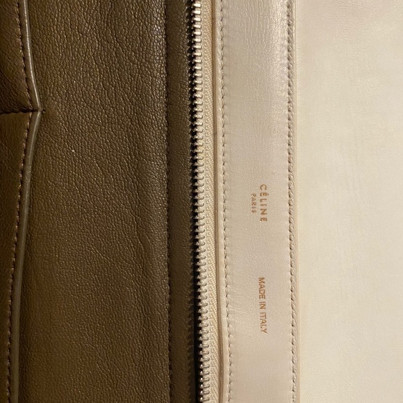 Authentic Celine Trapeze calfskin and suede bag - Picture 4 of 10